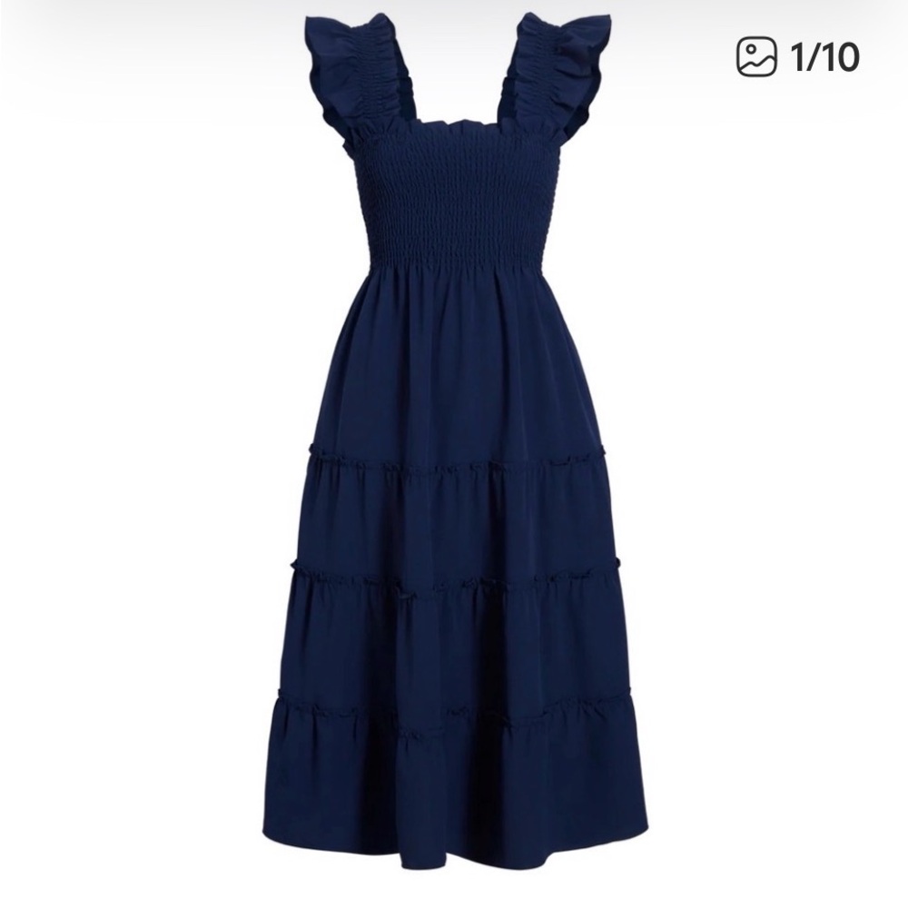 XXL Hill House Home the Ellie Nap Dress in Navy Cotton